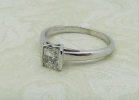 Antique Guest and Philips - 0.53ct Diamond Set, White Gold - Single Stone Ring R4062