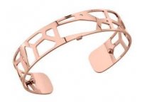 Les Georgettes Paris - Brass With Rose Gold Plating Shiny Pattern Cuff, Size 14mm 70261654000000