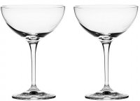 Royal Scot Crystal - Classic, Glass/Crystal Gift Boxed 2 Champagne Saucer CLA2SC