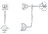 Guest and Philips - Lab Grown Diamond Set, White Gold - 9ct LG 80pt 4st Drop Stud Earrings 09EASD89427
