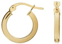 Guest and Philips - Yellow Gold 9ct Hoop Earrings 10-05-299