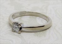 Antique Guest and Philips - 0.25ct Diamond Set, White Gold - Single Stone Ring