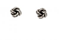Gecko - Sterling Silver Knot Earrings - A2051