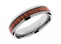 Unique - Tungsten and Sterling Silver - Ring, Size 60 - TUR-103-60