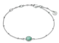 Daisy - AMAZONITE HEALING STONE, Sterling Silver Bracelet HBR1003-SLV