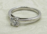 Antique Guest and Philips - Diamond Set, White Gold - Single Stone Ring R5059