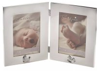 Guest and Philips - Bambino, Silver Plated - Dbl Photo Frame, Size 4x6 CG924