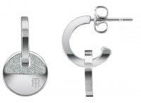 Tommy Hilfiger - Swarofski Set, Stainless Steel/Tungsten - Circular Motion Earrings 2780459