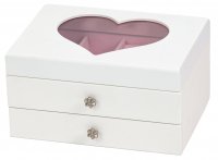 Guest and Philips - Heart, Wood - Jewellery Case, Size 18.5x13.5x10cm 1607