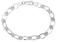 Guest and Philips - Sterling Silver - 7.1mm Bracelet, Size 7.7"