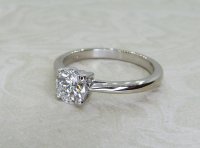 Antique Guest and Philips - Diamond Set, White Gold - Single Stone Ring R5280