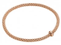 Fope - Prima, D 0.01ct Set, Rose Gold - Bracelet, Size M BR710-BBRM-R