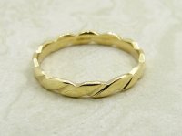 Antique Guest and Philips - Yellow Gold Woven Band Ring R5012
