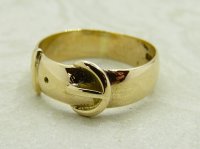 Antique Guest and Philips - Yellow Gold Buckle Ring R5102