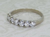 Antique Guest and Philips - Diamond Set, White Gold - Half Eternity Ring R5254