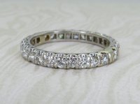 Antique Guest and Philips - Diamond Set, White Gold - Full Eternity Ring R5286