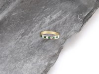 Guest and Philips  - 18ct Yellow Gold, Round Brilliant Cut, Channel Set, Half Eternity Ring - 212145-DR841