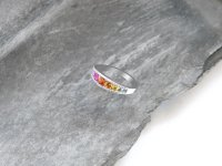 Guest and Philips - Multi-Coloured Sapphire and Diamond Set, 18ct. White Gold Cocktail Ring, Size Q
