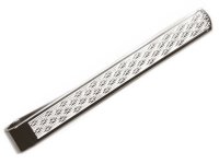 Dalaco - Sterling Silver Foxhead Pattern Tie Slide