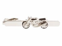 Dalaco - Rhodium Plated Motor Bike Tie Clip