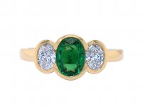 Guest and Philips - D 0.46ct Em 0.70ct Set, Yellow Gold - 18ct 3 Stone Ring TCAR2334