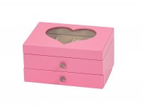 Guest and Philips - Heart, Wood - Jewellery Case, Size 18.5x13.5x10cm 1607P