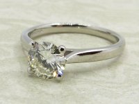 Antique Guest and Philips - Diamond Set, Platinum - Single Stone Ring R5063