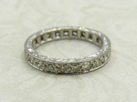 Antique Guest and Philips - Diamond Set, White Gold - Full Eternity Ring R5159
