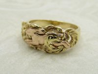 Antique Guest and Philips - Yellow Gold Hare Motif Ring R5175