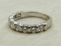 Antique Guest and Philips - Diamond Set, White Gold - Nine stone Half Eternity Ring R5226