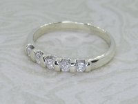 Antique Guest and Philips - Diamond Set, White Gold - Half Eternity Ring R5253
