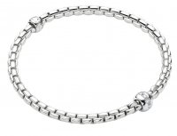 Fope - Eka, Diamond Set, White Gold - 18ct 0.07ct Bracelet, Size M 73301BX_BB_B_XBX_00M