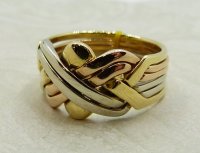Antique Guest and Philips - Yellow Gold Puzzle Ring R5229
