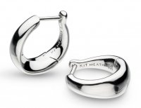 Kit Heath - Bevel Cirque, Sterling Silver Hoop Earrings 6175rp