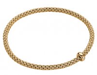 Fope - Prima, D 0.01ct Set, Yellow Gold - 18ct Bracelet, Size M BR710BBRM-Y