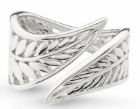 Kit Heath - Blossom Eden, Sterling Silver - - Leaf Ring, Size O