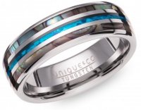 Unique - Tungsten Abalone Ring TUR-146-62