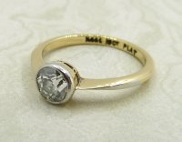 Antique Guest and Philips - Diamond Set, Yellow Gold - Single Stone Ring R5032