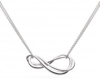 Kit Heath - Infinity, Rhodium Plated - Sterling Silver - Dbl Chain Necklet, Size 18" 91162RP