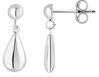 Guest and Philips - White Gold 9ct Drop Earrings 10-07-139