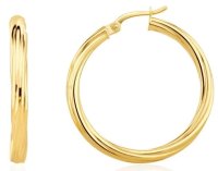 Guest-and-Philips - Yellow Gold Hoop Earrings 10-05-401