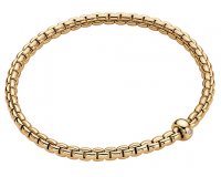Fope - Flexit, D 0.01ct Set, Yellow Gold - 18ct Bracelet, Size L BR730-BBRL-Y