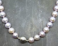 Guest and Philips - Freshwater Cultured Pearls Set, White Gold - Uniform Pearl Row, Size 9.5-10mm - PR3508