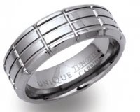 Unique - Tungsten - Ring, Size 62 7MM TUR-18-62