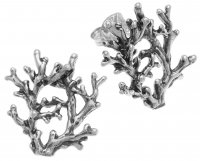 Giovanni Raspini - Coral, - Medium Earrings, Size 2.3cm 10153