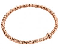 Fope - Flexit, D 0.01ct Set, Rose Gold - 18ct Bracelet, Size L BR730-BBRL-R