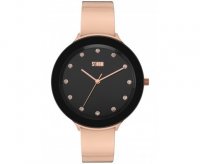 Storm - Ostele Black, Rose Gold Plated Watch