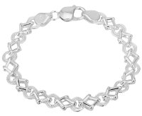 Guest and Philips - Textured, Sterling Silver - Bracelet, Size 7.5" SHM189-7
