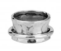 Tianguis Jackson - - Hammered Concave ring, Size O - R0834-O