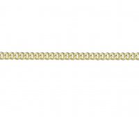 Guest and Philips - 9ct Filed Curb 32, Yellow Gold - Size 22" G32FC22